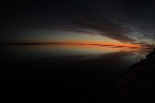 a rainbow in the dark